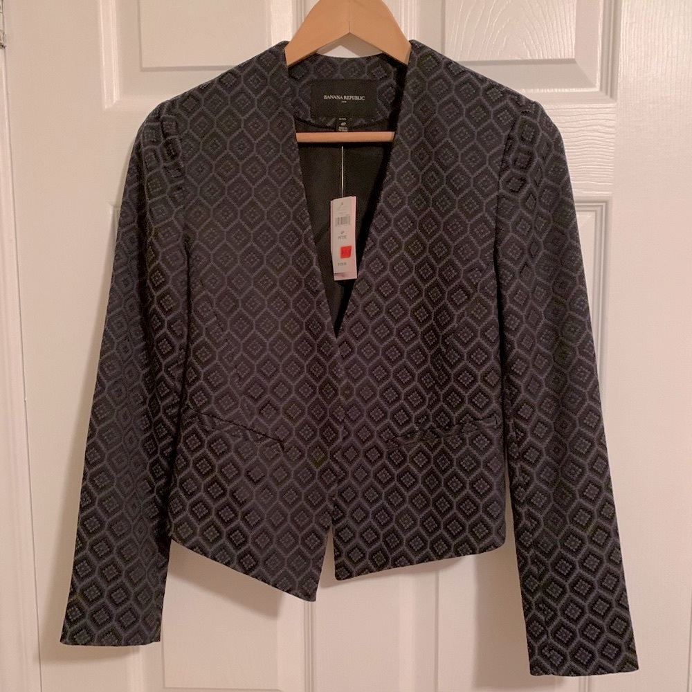 NWT Banana Republic patterned blazer